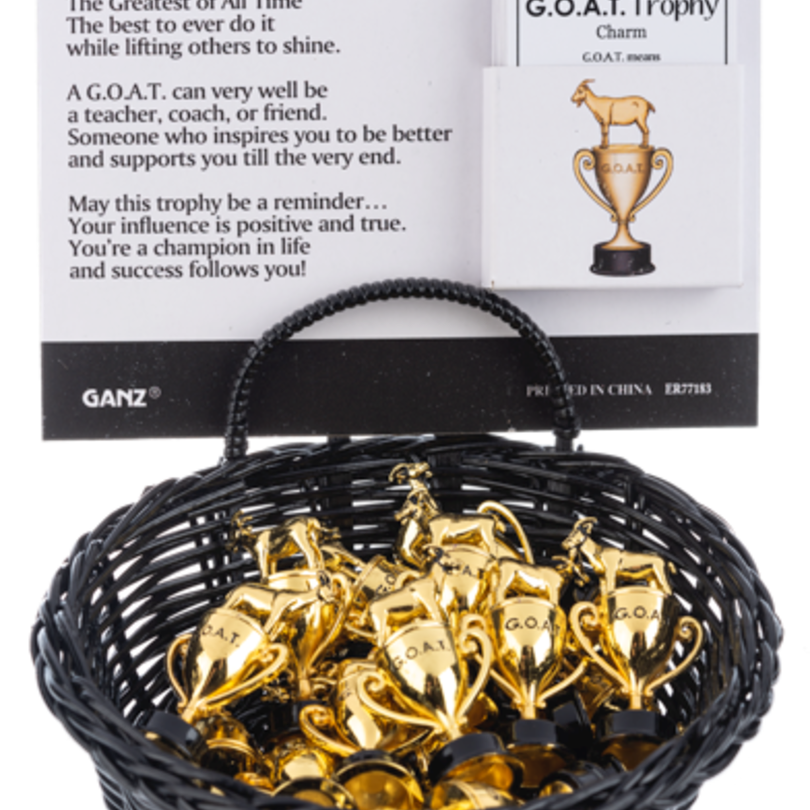 Ganz G.O.A.T. Trophy Charm  ER77183 loading=