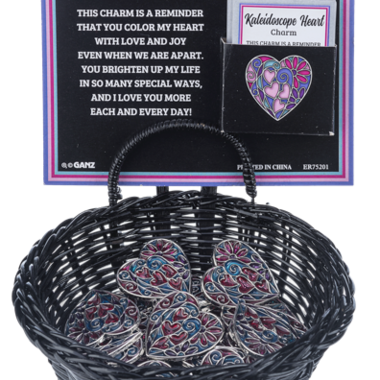 Ganz Kaleidoscope Heart Charm  ER75201