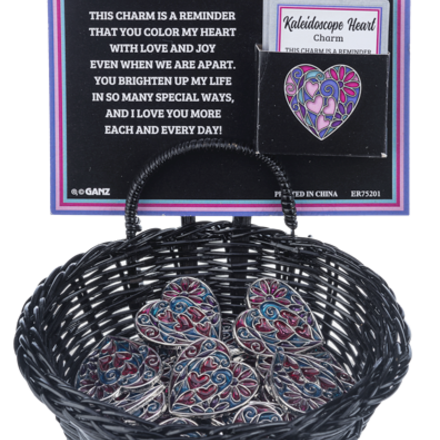 Ganz Kaleidoscope Heart Charm  ER75201