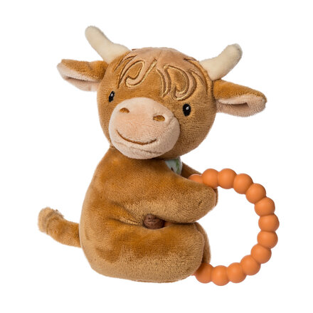 Mary Meyer Hetty Highland Cow Rattle Teether  43270