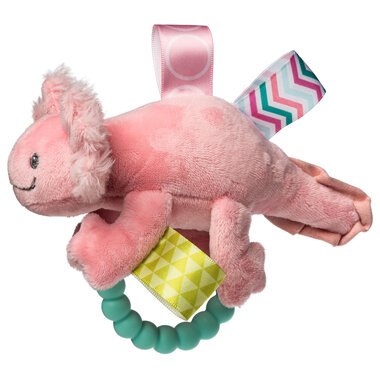 Mary Meyer Taggies Lizzy Axolotl Teether Rattle   41622