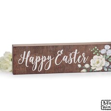 Burton + Burton REVERSIBLE EASTER/HOME WOODEN SIGN    9746437