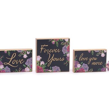 Burton + Burton Forever Yours  Shelf Sitter (1)  6"H X 6"W X 1"D    9749588L