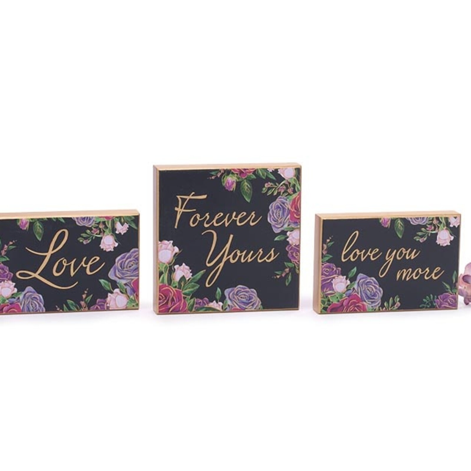 Burton + Burton LOVE YOU MORE   Shelf Sitter (1)  4"H X 6"W X 1"D   9749588LYM loading=