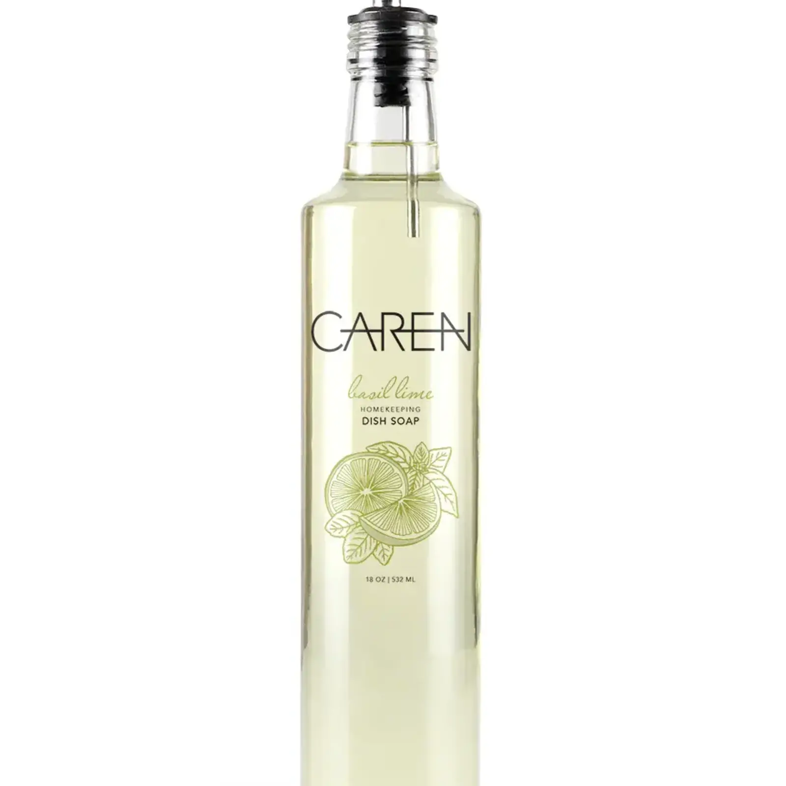 Caren Caren Homekeeping Dish Soap - Basil Lime - 18 oz    BAS1118 loading=