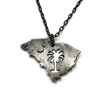 Anju Necklace-South Carolina with palmetto moon N70SC