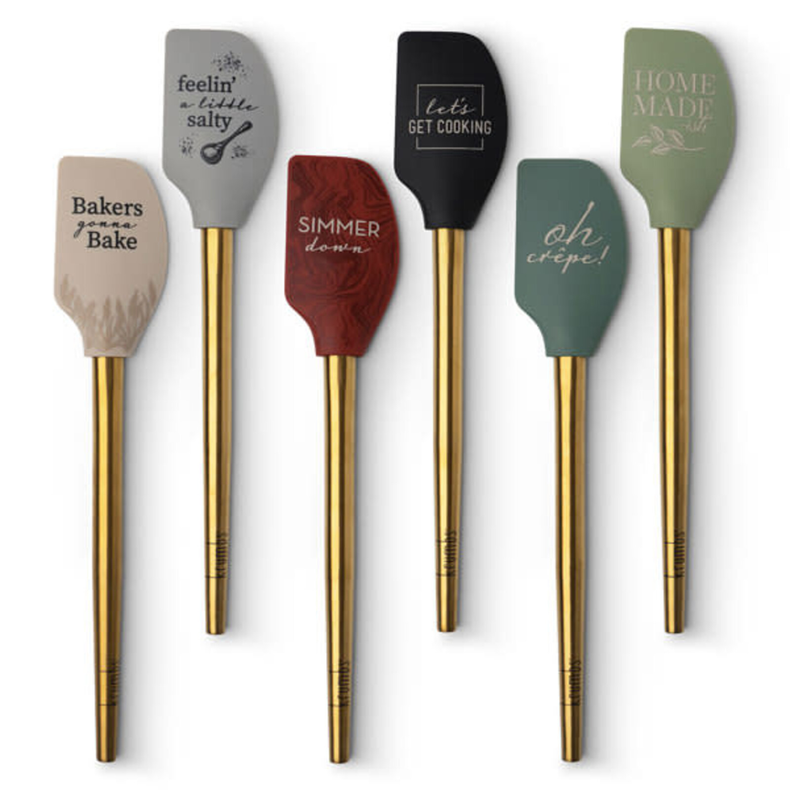 Krumbs Kitchen Krumbs Kitchen Elements Spatula w/Metallic Gold Handle  (1)  KKELSPT24 loading=