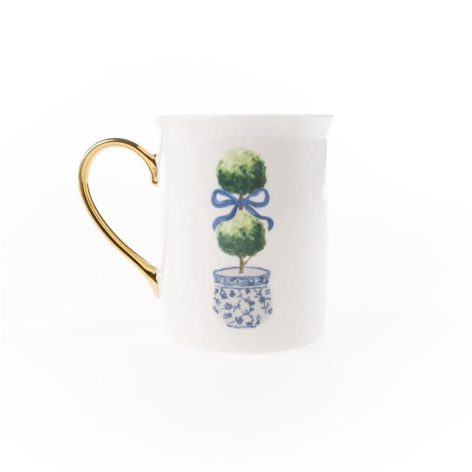 Mary Square Gold Handle Mug Topiary   61660 loading=