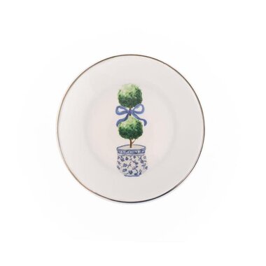 Mary Square Appetizer Plate Topiary  61666