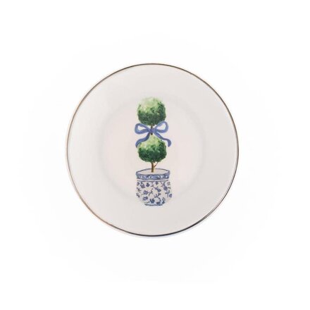 Mary Square Appetizer Plate Topiary  61666