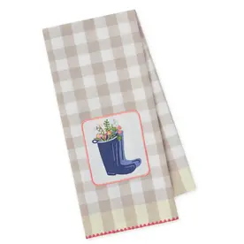 Design Imports DII Rain Boots Embellished Dishtowel  756664