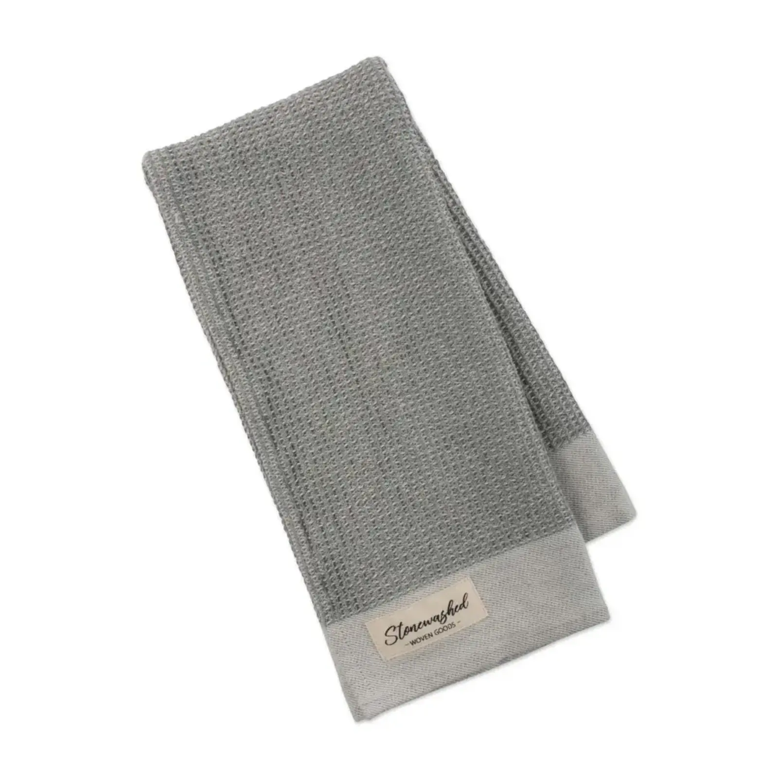 Design Imports DII Wild Dove Washed Waffle Dishtowel  751108 loading=