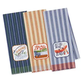 Design Imports DII Lakeside Embellished Dishtowel  (1)  756750