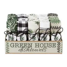 Design Imports DII Green House Dishtowel  (1) 756800