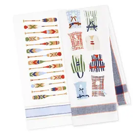 Design Imports DII At the Lake Printed Floursack Towel  (1)  756760