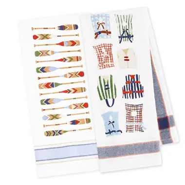 Design Imports DII At the Lake Printed Floursack Towel  (1)  756760