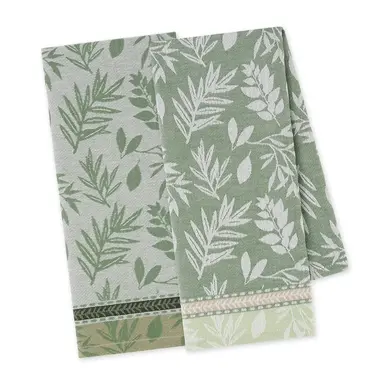 Design Imports DII Garden Greens Jacquard Dishtowel  (1)  756795