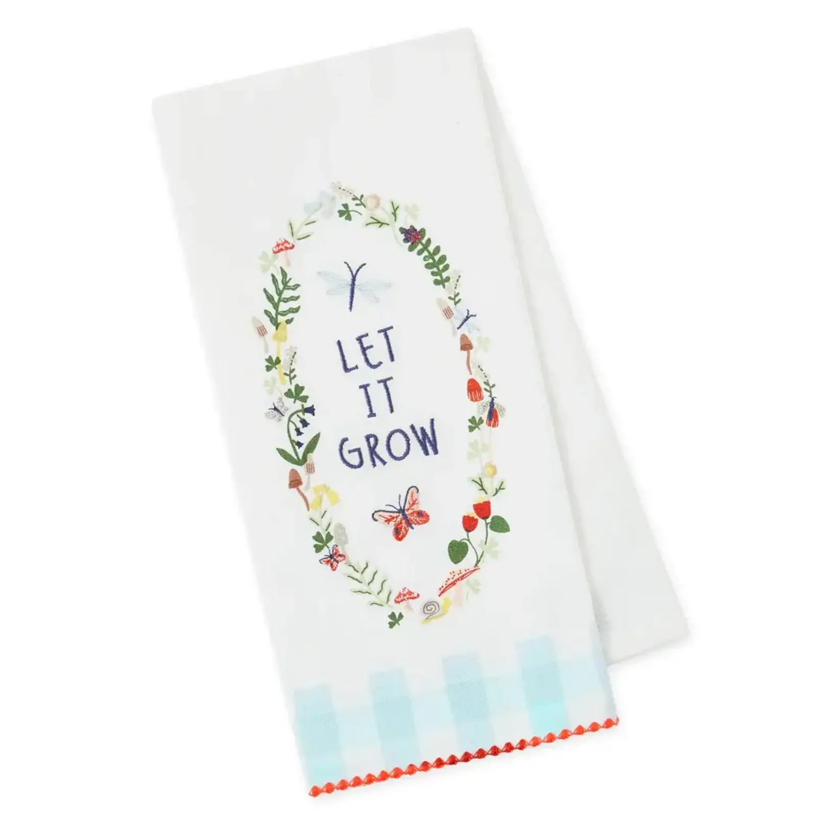Design Imports DII Let It Grow Embellished Dishtowel  756653 loading=