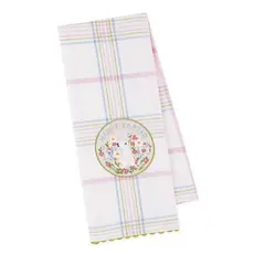 Design Imports DII Hoppy Easter Embellished Dishtowel  756546