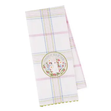 Design Imports DII Hoppy Easter Embellished Dishtowel  756546