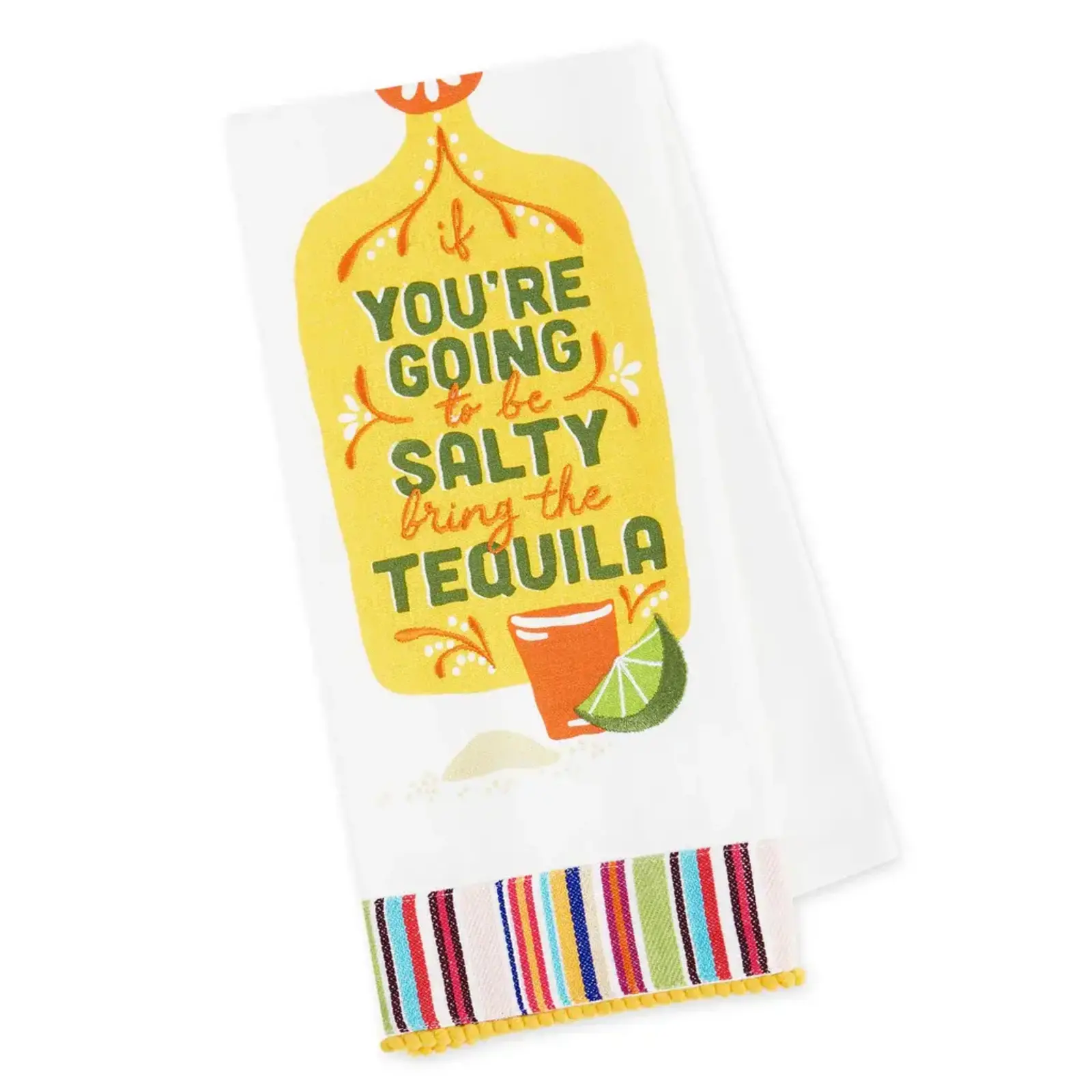 Design Imports DII Salty Embellished Dishtowel  756705 loading=