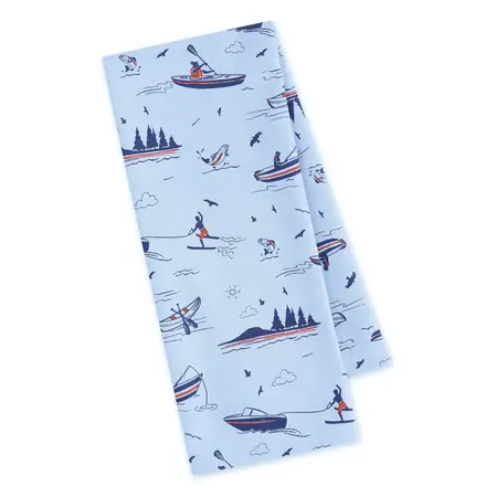 Design Imports DII Life On The Lake Printed Dishtowel  756746