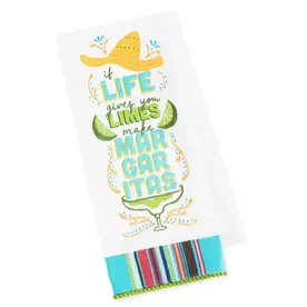 Design Imports DII Life Gives You Limes Embellished Dishtowel    756704