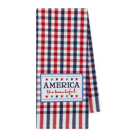 Design Imports DII America the Beautiful Embellished Dishtowel  755783