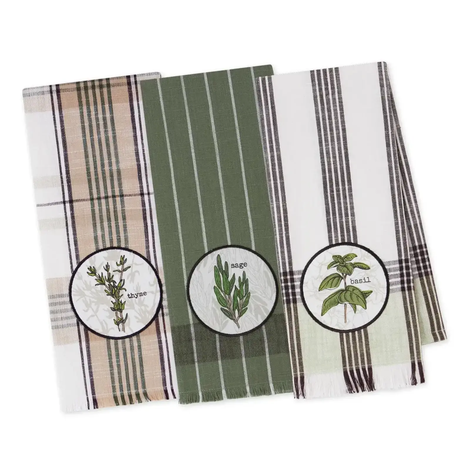 Design Imports DII Herb Garden Embellished Dishtowel  (1)   756868 loading=