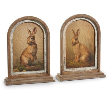 RAZ Imports Inc. 18" VINTAGE RABBIT FRAMED PRINT (1)  4521332