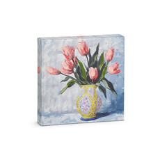 RAZ Imports Inc. 6" POTTED TULIPS in Yellow Floral Vase WALL ART   4557340