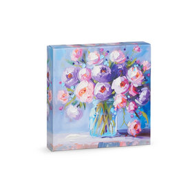 RAZ Imports Inc. 6" PURPLE FLORAL WALL ART  4557357