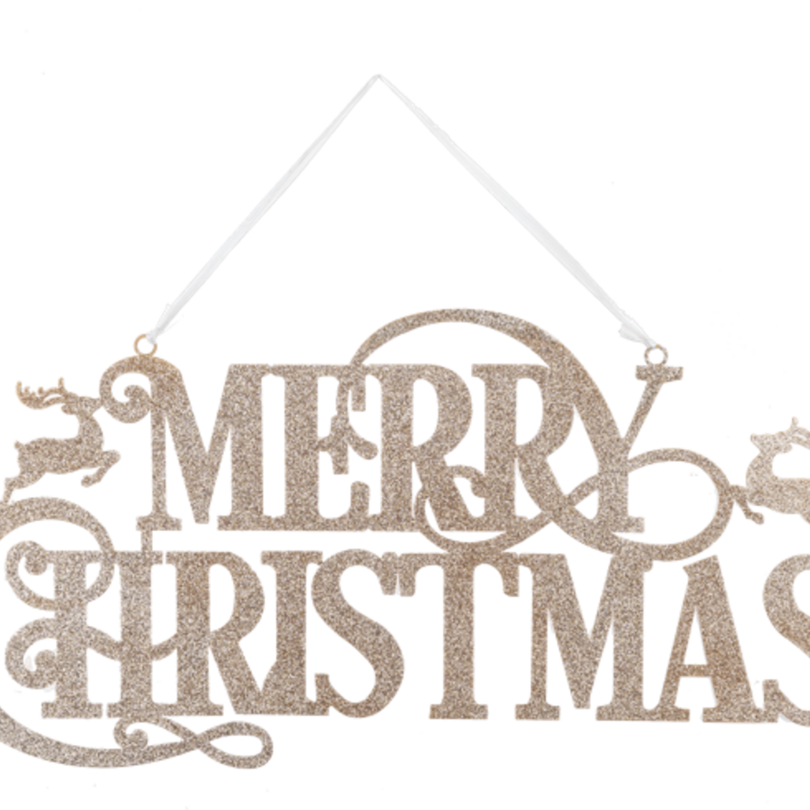 Ganz Metallic Glitter Merry Christmas Wall Decor  CX196210 loading=