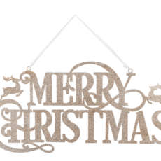 Ganz Metallic Glitter Merry Christmas Wall Decor  CX196210