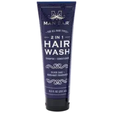 Man Bar MAN BAR® 2 in 1 Hair Wash Silver Sage +Bergamot  SCS1277