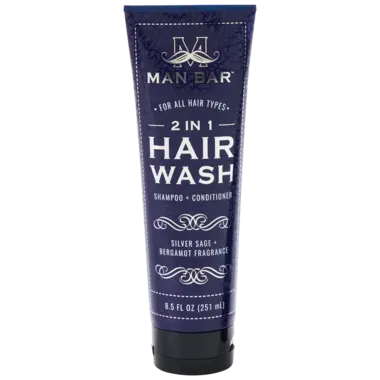 Man Bar MAN BAR® 2 in 1 Hair Wash Silver Sage +Bergamot  SCS1277