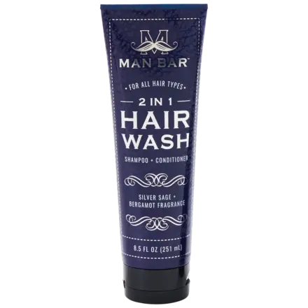 Man Bar MAN BAR® 2 in 1 Hair Wash Silver Sage +Bergamot  SCS1277