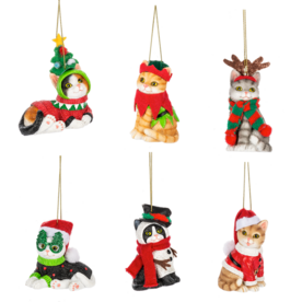 Ganz Fleas Navidad Cat Ornaments (1)  EX27227