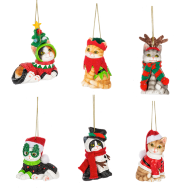 Ganz Fleas Navidad Cat Ornaments (1)  EX27227