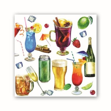 Michel Design Works Happy Hour Cocktail Napkin  814413