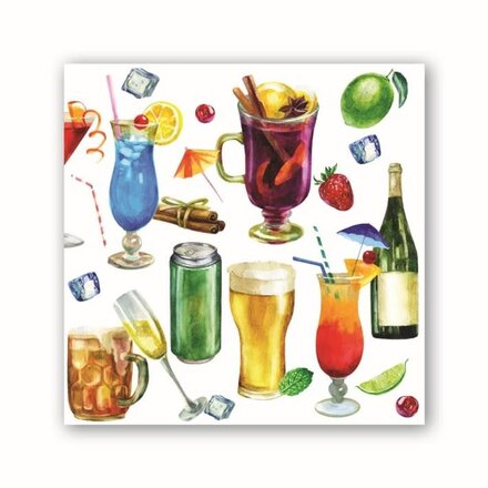 Michel Design Works Happy Hour Cocktail Napkin  814413