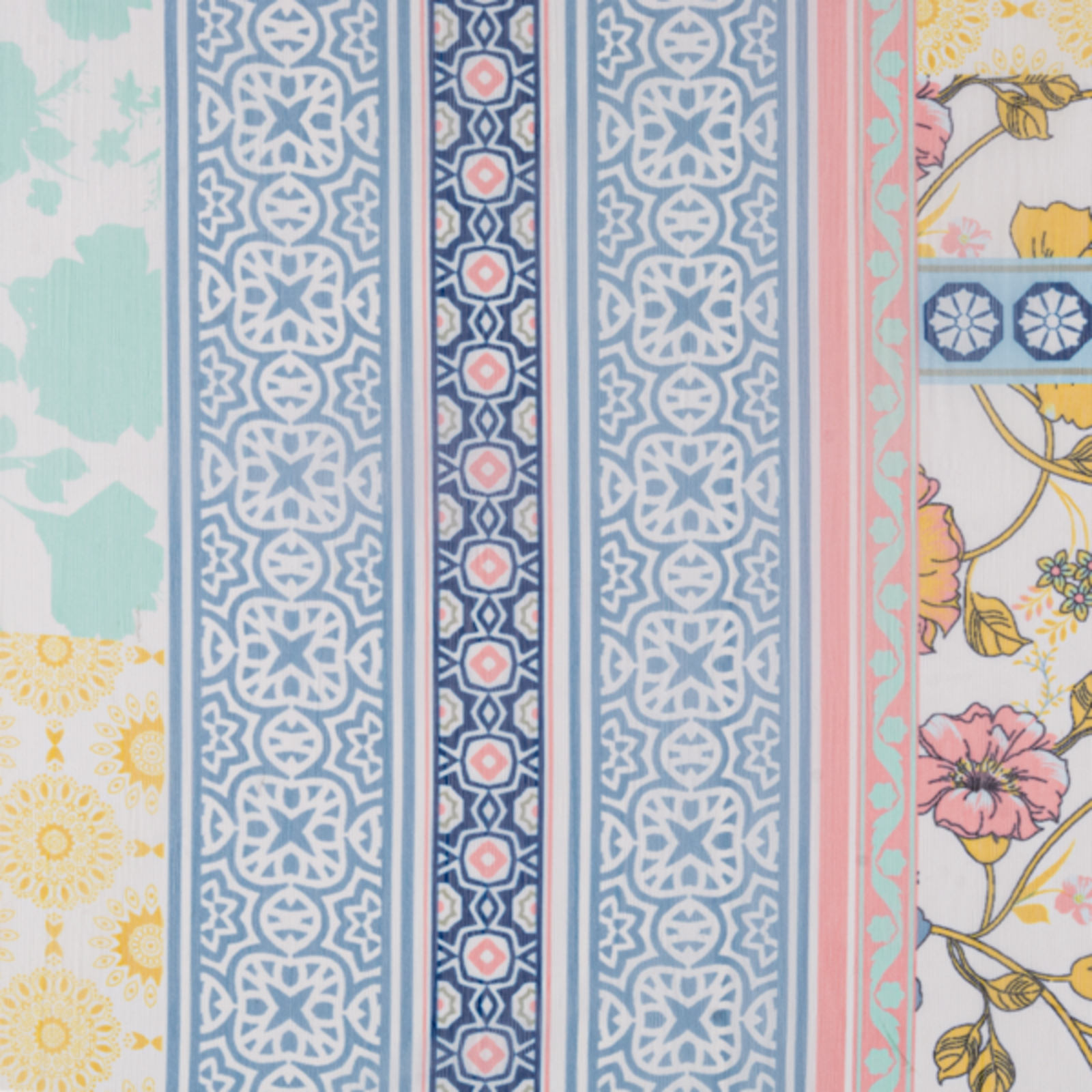 Simply Noelle Floral Patchwork Top Peach  STOP315 loading=