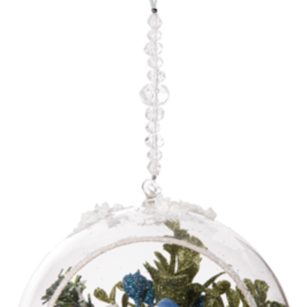 Kissing Krystals 5" Blue Jay Terrarium  KK627