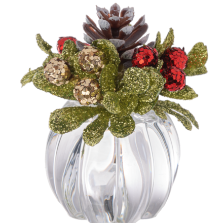 Kissing Krystals 2.5" Teeny Mistletoe Vase  KK688