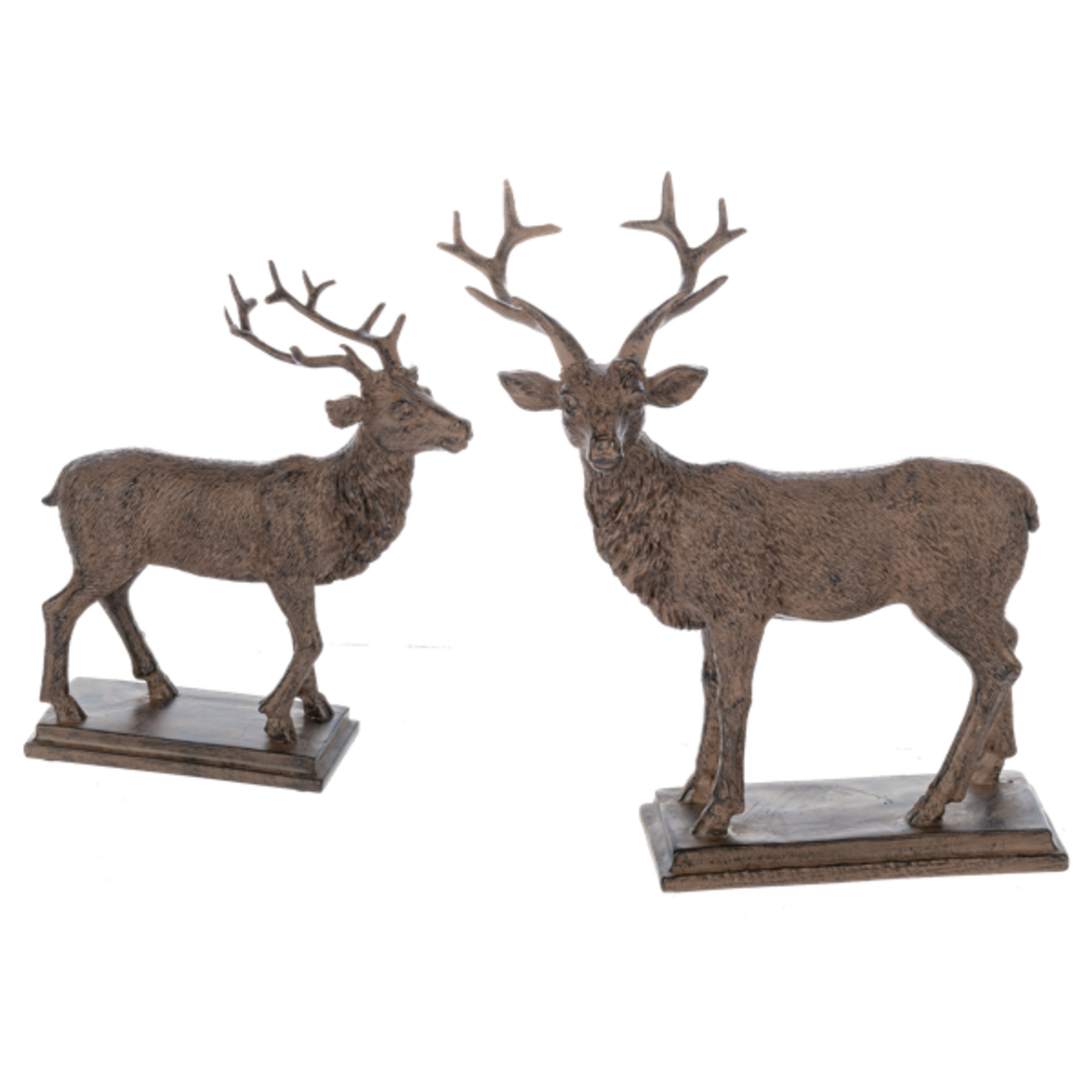 Ganz 7 1/4" Antique Deer Figurine Set (1)  MX197286 L loading=