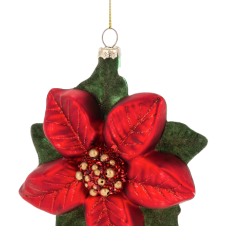 Ganz Poinsettia Ornament  MX197804