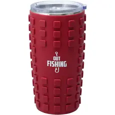 Pavilion Gift Out Fishing 20 oz Travel Tumbler with 3D Silicone Wrap  39154