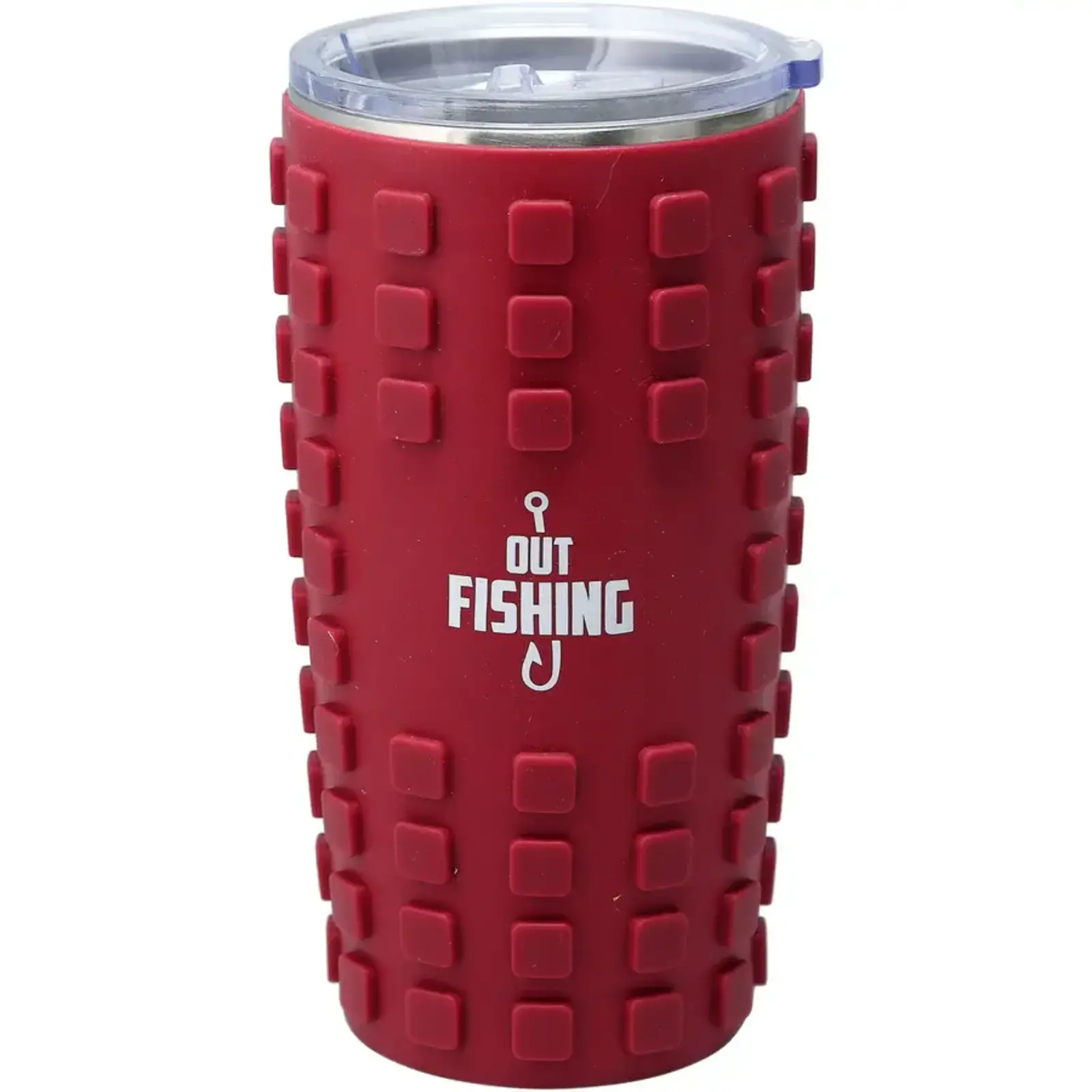 Pavilion Gift Out Fishing 20 oz Travel Tumbler with 3D Silicone Wrap  39154 loading=