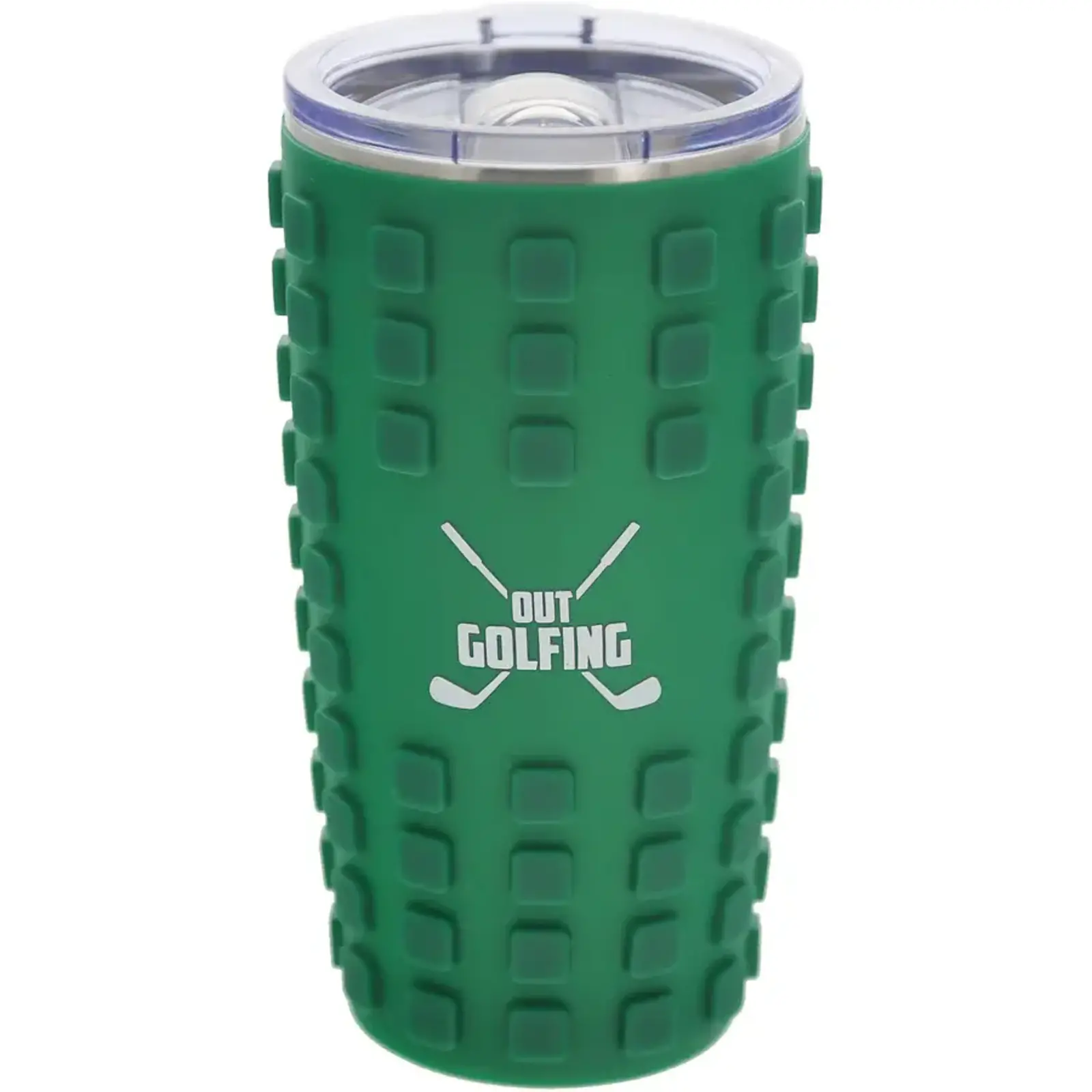 Pavilion Gift Out Golfing 20 oz Travel Tumbler with 3D Silicone Wrap  39171 loading=