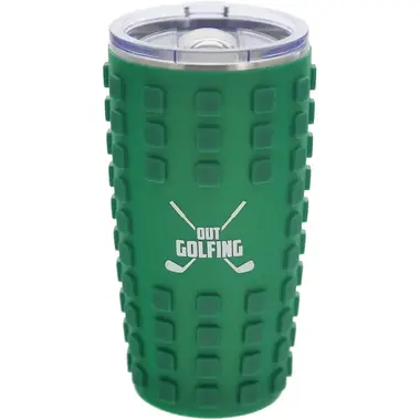 Pavilion Gift Out Golfing 20 oz Travel Tumbler with 3D Silicone Wrap  39171